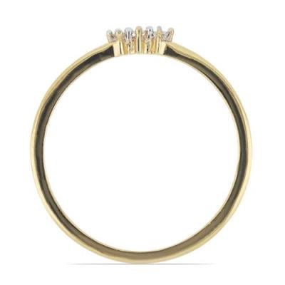 BUY BLUE DIAMOND DOUBLE CUT GEMSTONE RING IN 14K GOLD 